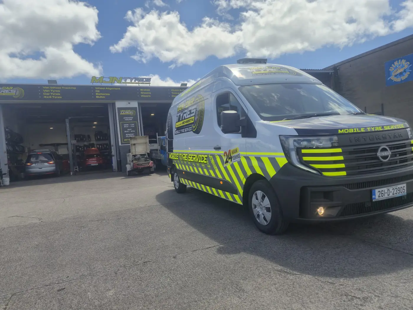 MJN Tyres mobile tyre fitting van