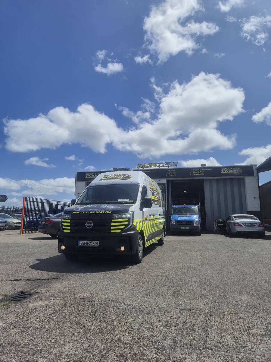 MJN Tyres mobile tyre service van - 24hr mobile tyre fitting Dublin Kildare Naas